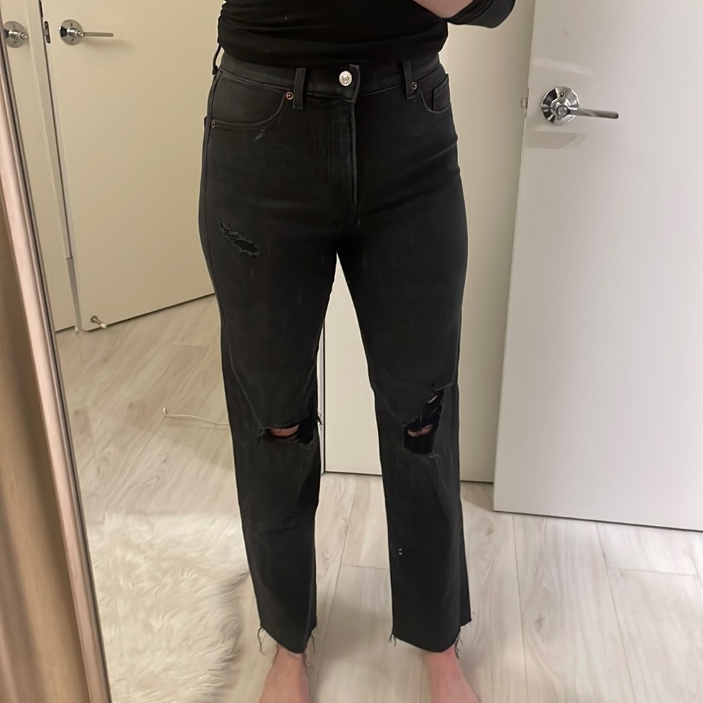 NWOT Express Straight Black Jeans